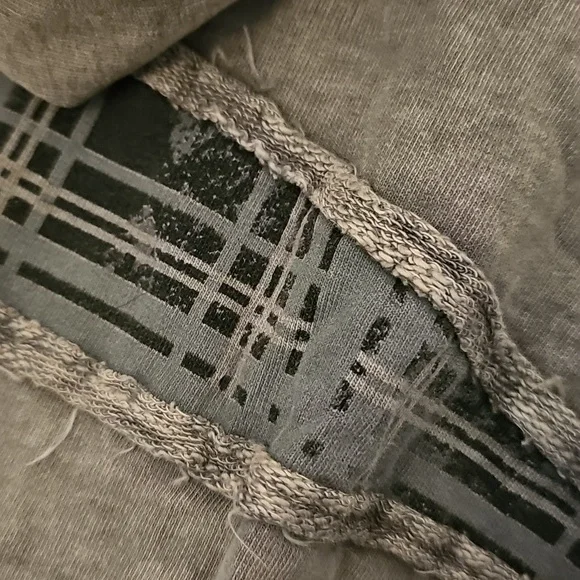 Salvage Gray Plaid Jacket With Hood - Picture 11 of 16